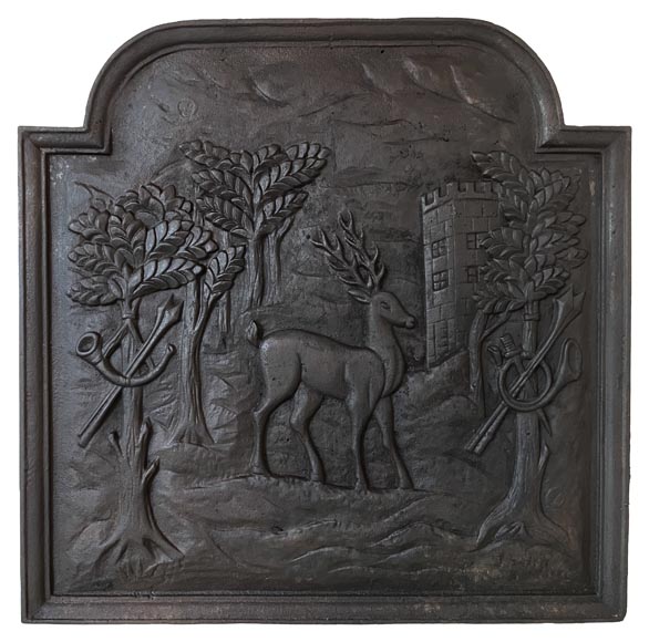 Plaque de cheminée « Chasse à Courre » Plaque de cheminée « Chasse à Courre »-0