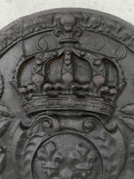 Plaque de cheminée aux Armes de France Plaque de cheminée aux Armes de France-1