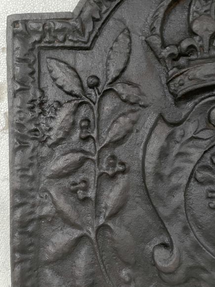 Plaque de cheminée aux Armes de France Plaque de cheminée aux Armes de France-2