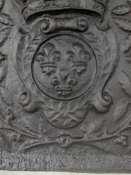 Plaque de cheminée aux Armes de France Plaque de cheminée aux Armes de France-3