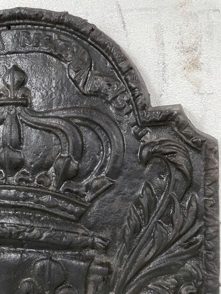 Plaque de cheminée aux Armes de France Plaque de cheminée aux Armes de France-2