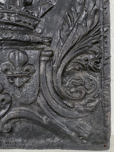 Plaque de cheminée aux Armes de France Plaque de cheminée aux Armes de France-4