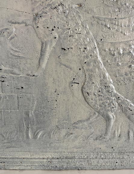 Plaque de cheminée « Le Renard et le Bouc » de Jean de La Fontaine Plaque de cheminée « Le Renard et le Bouc » de Jean de La Fontaine-4