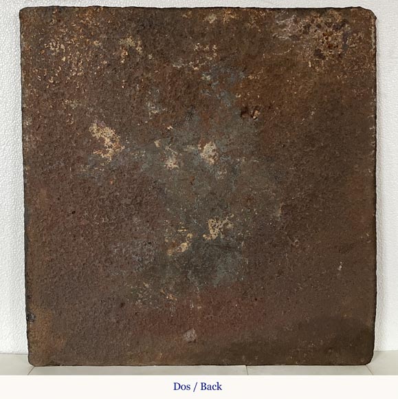 Plaque de cheminée au décor de scène galante Plaque de cheminée au décor de scène galante-7