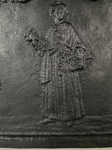 Plaque de cheminée « La vendeuse de fleurs » Plaque de cheminée « La vendeuse de fleurs »-6