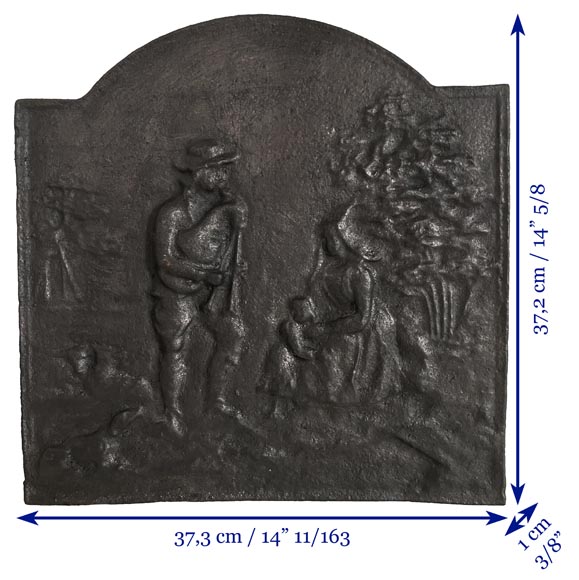 Plaque de cheminée  Plaque de cheminée