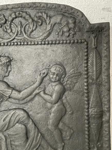 Plaque de cheminée de style Empire  Plaque de cheminée de style Empire