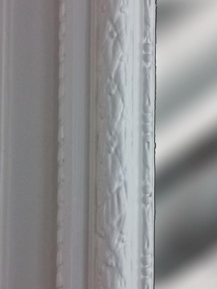 Grand trumeau de style Régence en bois et stuc peint, fin du XIXe siècle Grand trumeau de style Régence en bois et stuc peint, fin du XIXe siècle -4