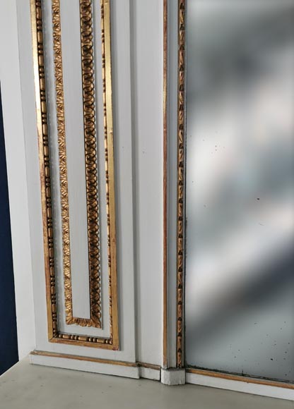 Trumeau de style Louis XVI aux frises et couronnes de fleurs Trumeau de style Louis XVI aux frises et couronnes de fleurs-5