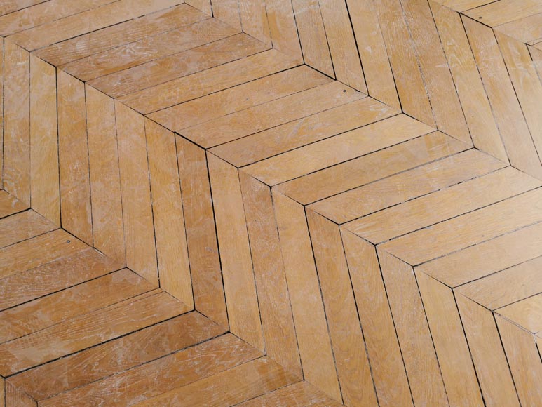 Lot de 17 m² de parquet ancien Point de Hongrie en chêne Lot de 17 m² de parquet ancien Point de Hongrie en chêne-3
