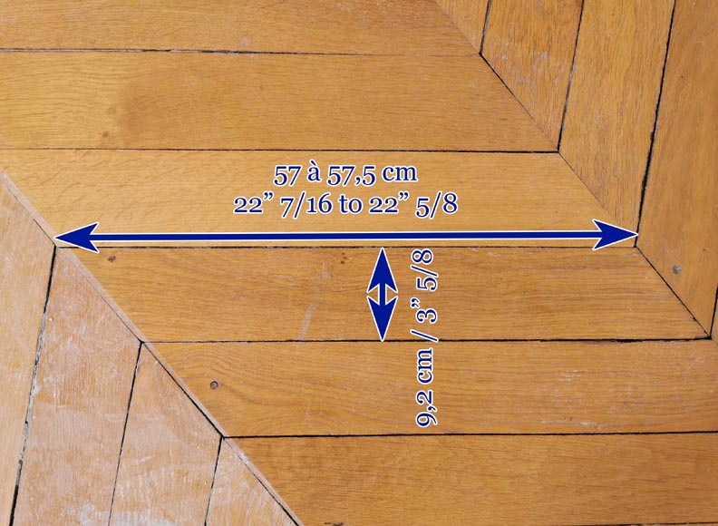 Lot de 17 m² de parquet ancien Point de Hongrie en chêne Lot de 17 m² de parquet ancien Point de Hongrie en chêne-5