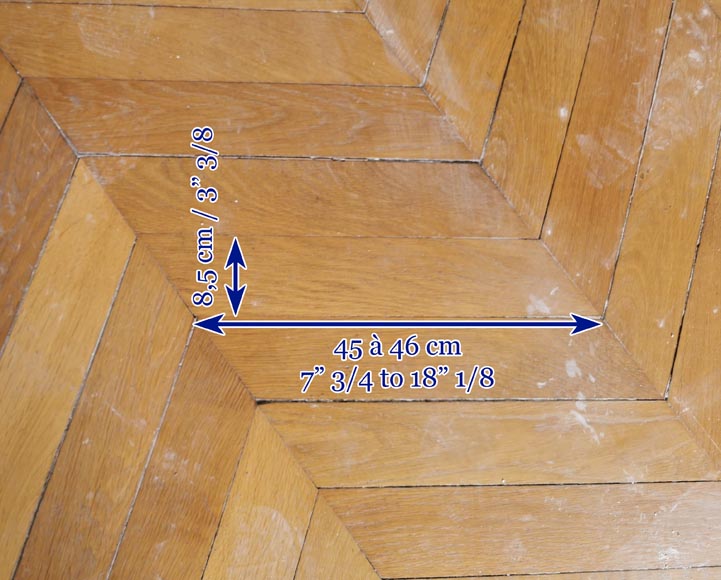 Lot de 16,5 m² de parquet ancien Point de Hongrie en chêne Lot de 16,5 m² de parquet ancien Point de Hongrie en chêne-7