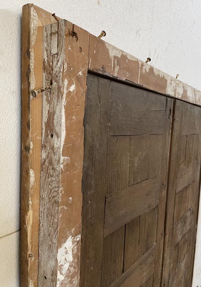 Double porte en chêne avec ferronnerie Double porte en chêne avec ferronnerie-10