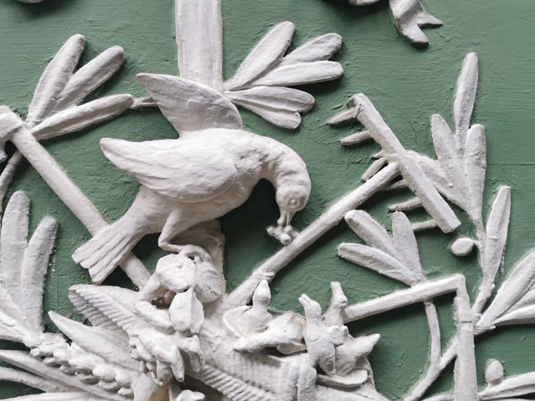 Petit trumeau d'époque Louis XVI à l'allégorie de l'été en bois sculpté et peint Petit trumeau d'époque Louis XVI à l'allégorie de l'été en bois sculpté et peint-2