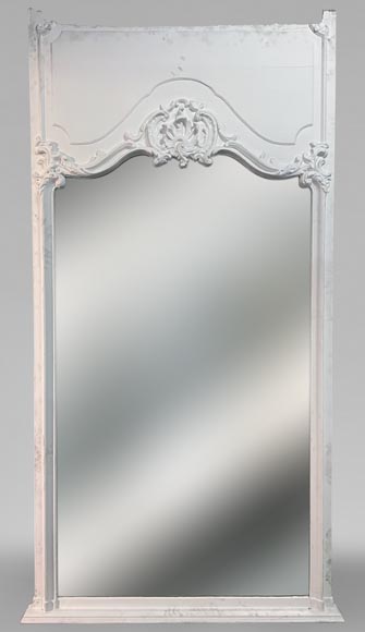 Trumeau de style Louis XV aux éléments rocailles Trumeau de style Louis XV aux éléments rocailles-0