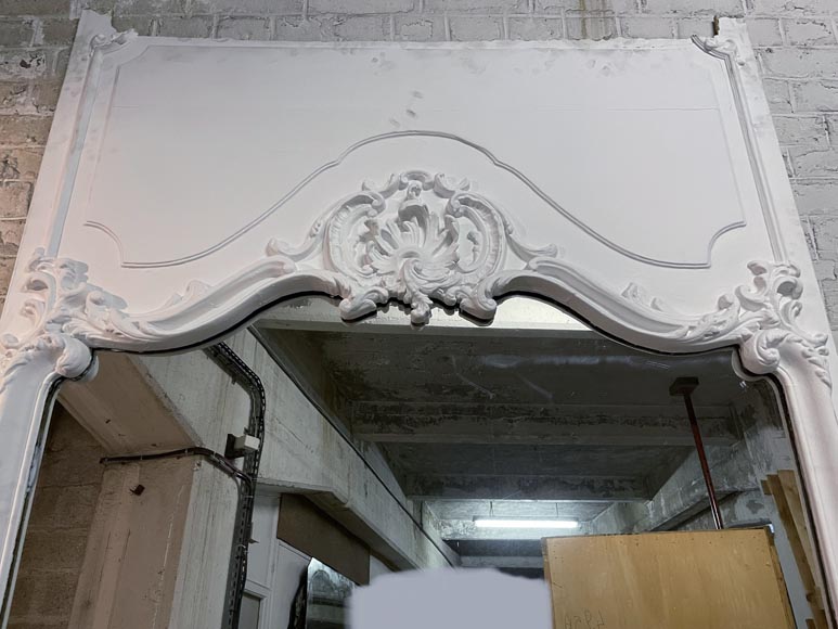 Trumeau de style Louis XV aux éléments rocailles Trumeau de style Louis XV aux éléments rocailles-1