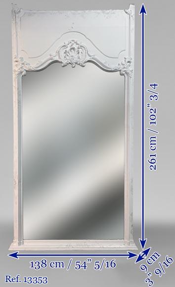 Trumeau de style Louis XV aux éléments rocailles Trumeau de style Louis XV aux éléments rocailles-6