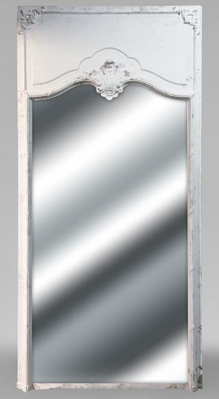 Grand trumeau de style Louis XV à la coquille, fin du XIXe siècle Grand trumeau de style Louis XV à la coquille, fin du XIXe siècle-0