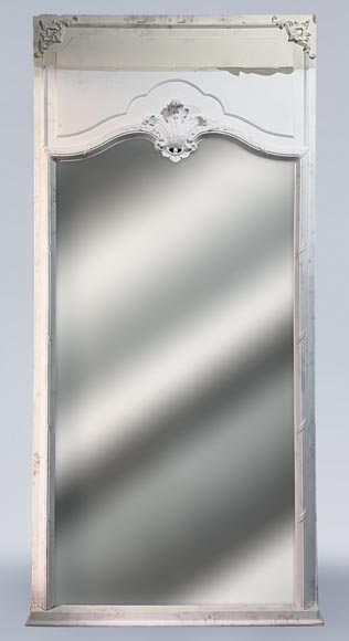 Grand trumeau de style Louis XV à la belle coquille Grand trumeau de style Louis XV à la belle coquille-0