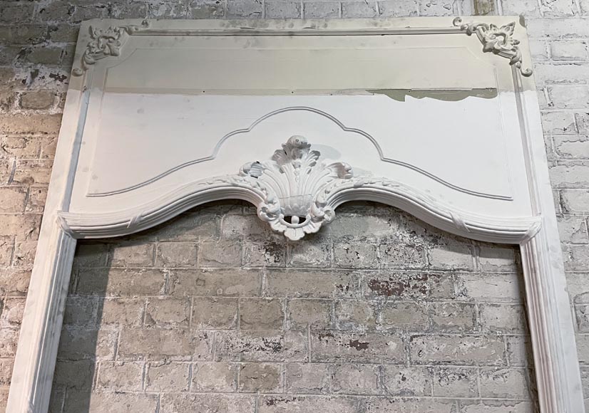 Grand trumeau de style Louis XV à la belle coquille Grand trumeau de style Louis XV à la belle coquille-7