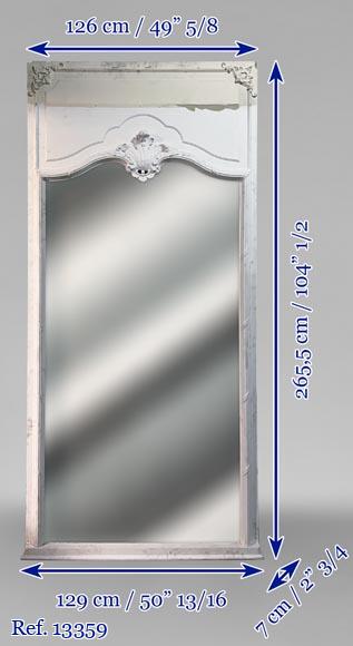 Grand trumeau de style Louis XV à la belle coquille Grand trumeau de style Louis XV à la belle coquille-8