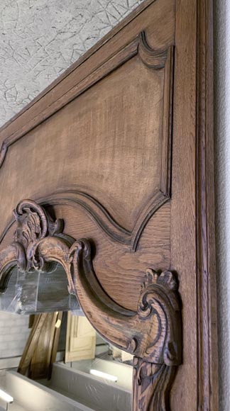 Trumeau en chêne de style Louis XV Trumeau en chêne de style Louis XV-3