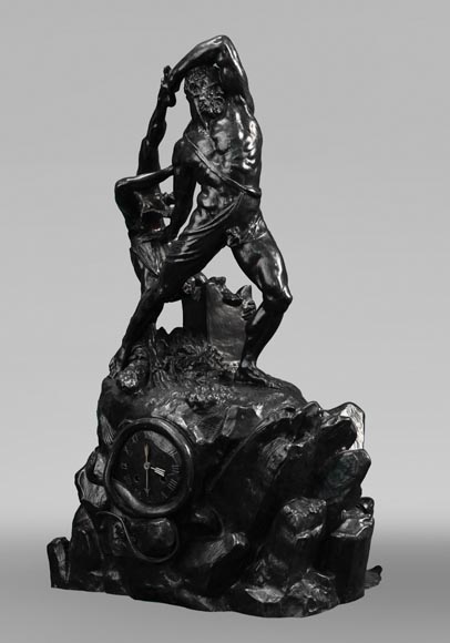 Antonio CANOVA (sculpteur), INGÉ et SOYER (attribué à), Pendule « Hercule et Lichas », vers 1840 Antonio CANOVA (sculpteur), INGÉ et SOYER (attribué à), Pendule « Hercule et Lichas », vers 1840-2