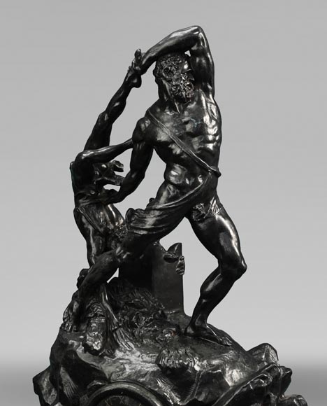 Antonio CANOVA (sculpteur), INGÉ et SOYER (attribué à), Pendule « Hercule et Lichas », vers 1840 Antonio CANOVA (sculpteur), INGÉ et SOYER (attribué à), Pendule « Hercule et Lichas », vers 1840-3