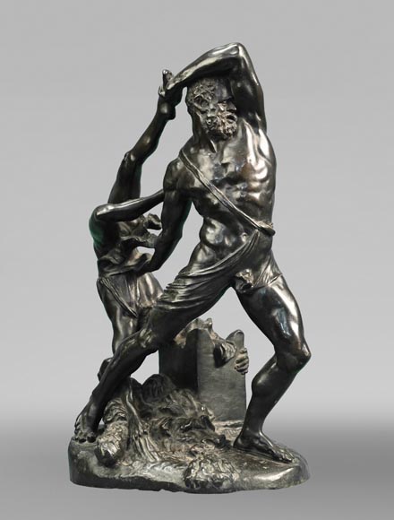 Antonio CANOVA (sculpteur), INGÉ et SOYER (attribué à), Pendule « Hercule et Lichas », vers 1840 Antonio CANOVA (sculpteur), INGÉ et SOYER (attribué à), Pendule « Hercule et Lichas », vers 1840-9