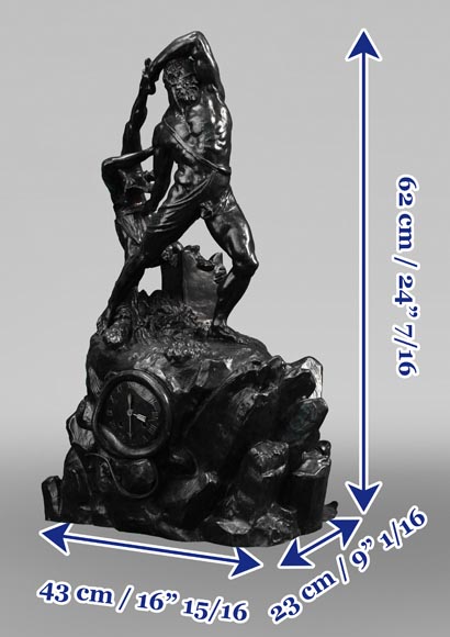 Antonio CANOVA (sculpteur), INGÉ et SOYER (attribué à), Pendule « Hercule et Lichas », vers 1840 Antonio CANOVA (sculpteur), INGÉ et SOYER (attribué à), Pendule « Hercule et Lichas », vers 1840-11