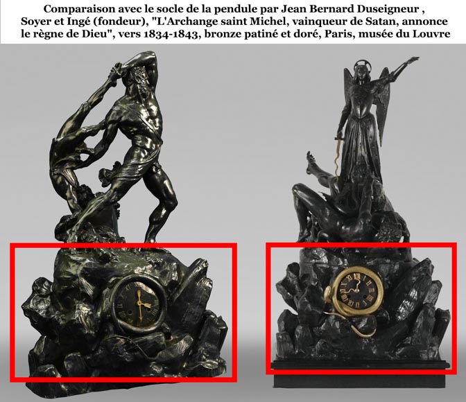 Antonio CANOVA (sculpteur), INGÉ et SOYER (attribué à), Pendule « Hercule et Lichas », vers 1840 Antonio CANOVA (sculpteur), INGÉ et SOYER (attribué à), Pendule « Hercule et Lichas », vers 1840-12