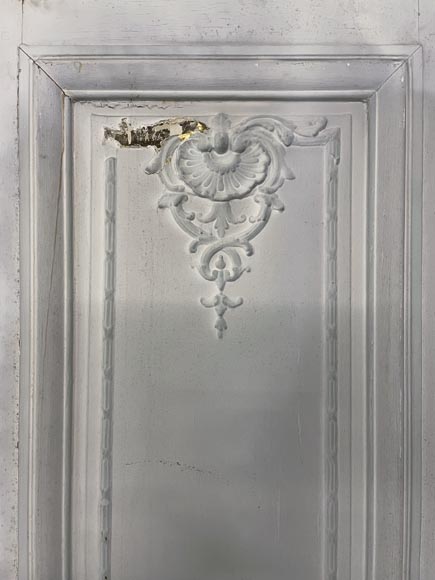 Lot d'une double porte et de deux portes anciennes de style Louis XV Lot d'une double porte et de deux portes anciennes de style Louis XV-6