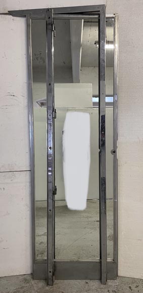 Porte Art Déco en métal aux miroirs Porte Art Déco en métal aux miroirs-1