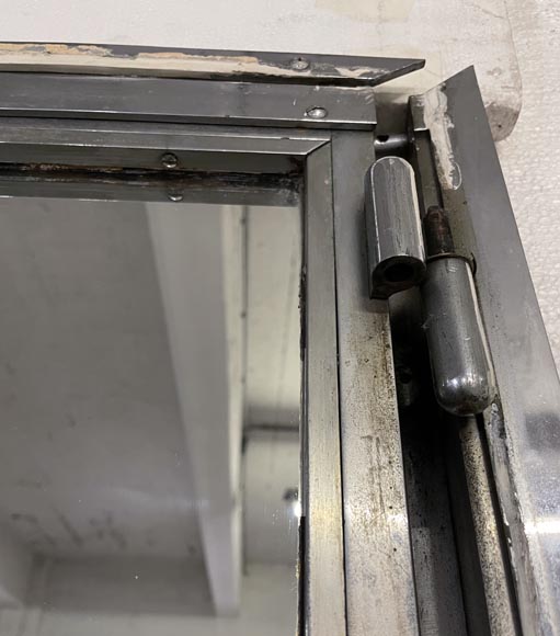 Porte Art Déco en métal aux miroirs Porte Art Déco en métal aux miroirs-3