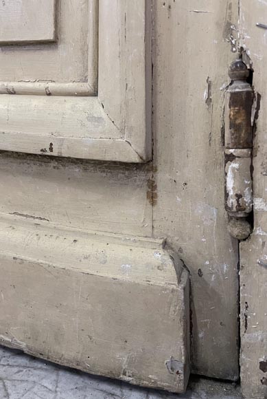 Porte ancienne simple en chêne avec châssis Porte ancienne simple en chêne avec châssis-4