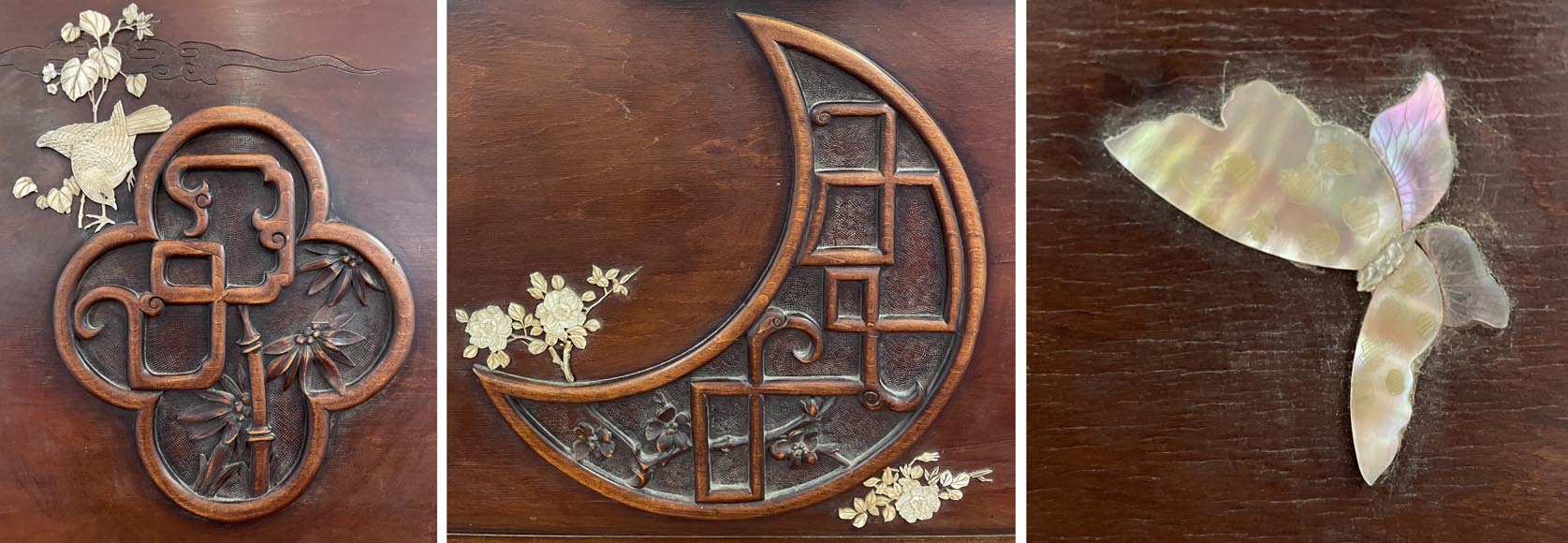 Maison des Bambous, Alfred PERRET et Ernest VIBERT (attribué à)- Lit japonisant aux dragon-tigres Maison des Bambous, Alfred PERRET et Ernest VIBERT (attribué à)- Lit japonisant aux dragon-tigres-7