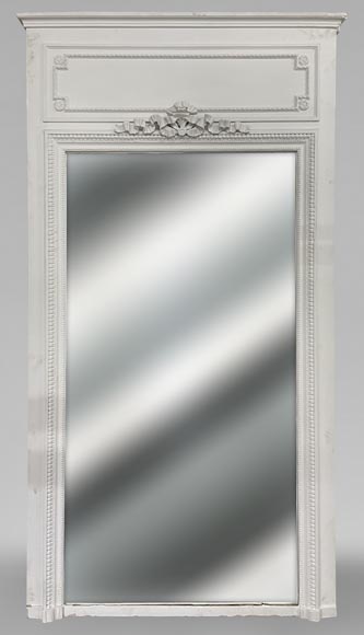 Trumeau de style Louis XVI aux ruban et frises, XIXe siècle Trumeau de style Louis XVI aux ruban et frises, XIXe siècle-0