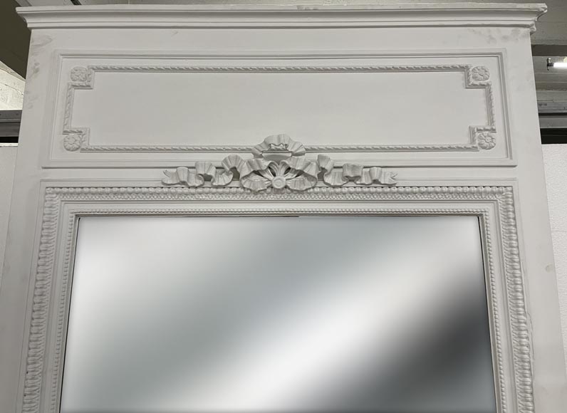 Trumeau de style Louis XVI aux ruban et frises, XIXe siècle Trumeau de style Louis XVI aux ruban et frises, XIXe siècle-1