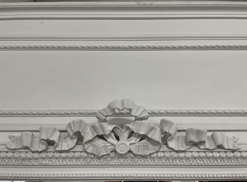 Trumeau de style Louis XVI aux ruban et frises, XIXe siècle Trumeau de style Louis XVI aux ruban et frises, XIXe siècle-2