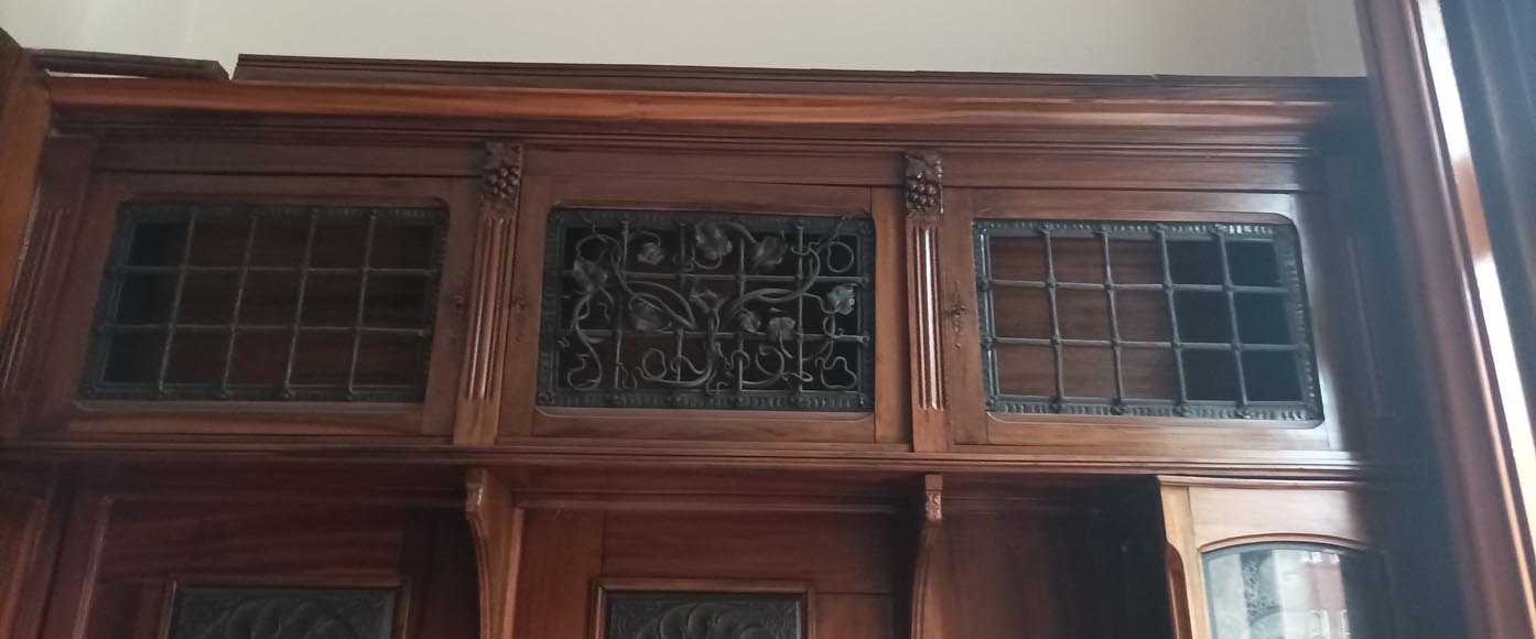 Pièce de boiserie Art & Craft provenant de l’hôtel particulier de l’architecte Henry GUEDY, 1912-1913 Pièce de boiserie Art & Craft provenant de l’hôtel particulier de l’architecte Henry GUEDY, 1912-1913-7