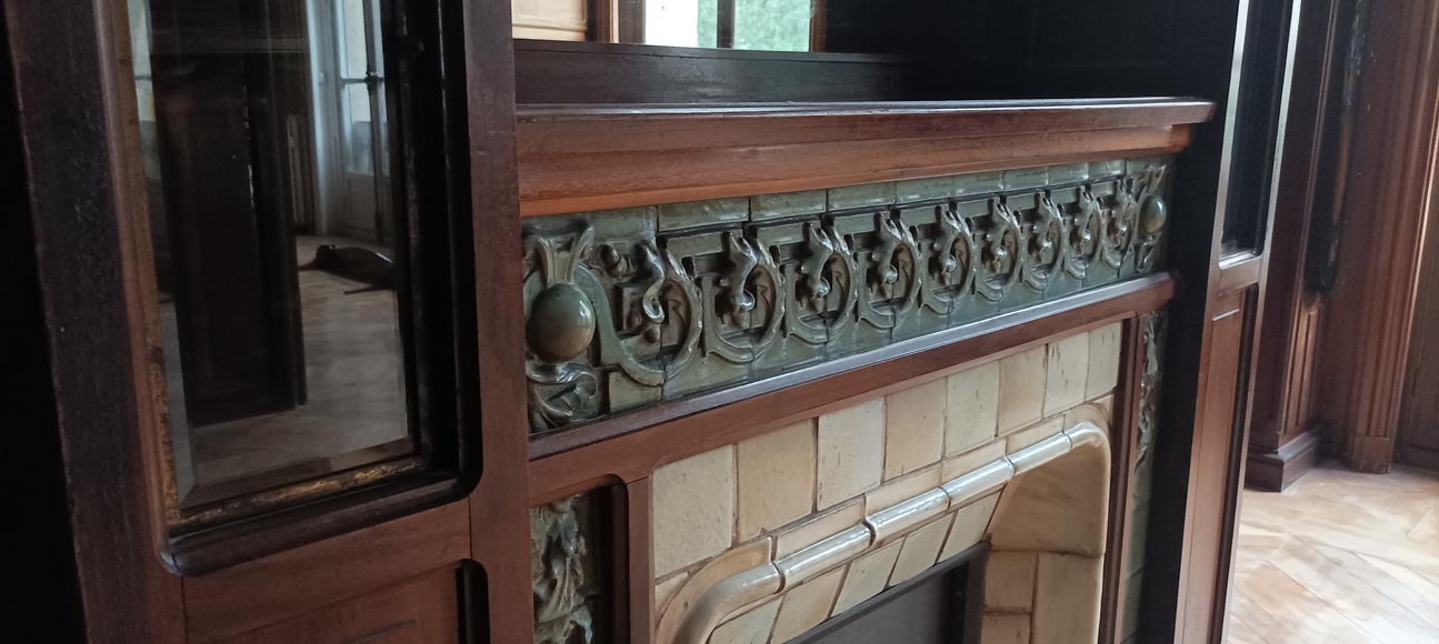 Pièce de boiserie Art & Craft provenant de l’hôtel particulier de l’architecte Henry GUEDY, 1912-1913 Pièce de boiserie Art & Craft provenant de l’hôtel particulier de l’architecte Henry GUEDY, 1912-1913-14