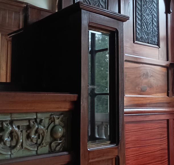 Pièce de boiserie Art & Craft provenant de l’hôtel particulier de l’architecte Henry GUEDY, 1912-1913 Pièce de boiserie Art & Craft provenant de l’hôtel particulier de l’architecte Henry GUEDY, 1912-1913-17