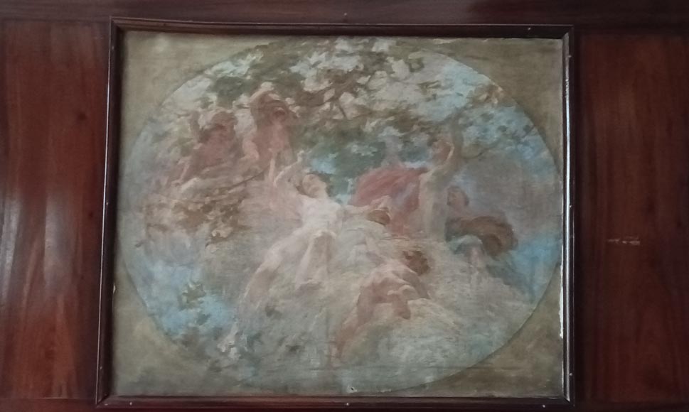 Pièce de boiserie Art & Craft provenant de l’hôtel particulier de l’architecte Henry GUEDY, 1912-1913 Pièce de boiserie Art & Craft provenant de l’hôtel particulier de l’architecte Henry GUEDY, 1912-1913-24