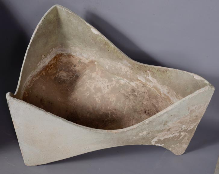 Willy Guhl, rare paire de jardinière dent, vers 1954 Willy Guhl, rare paire de jardinière dent, vers 1954-6