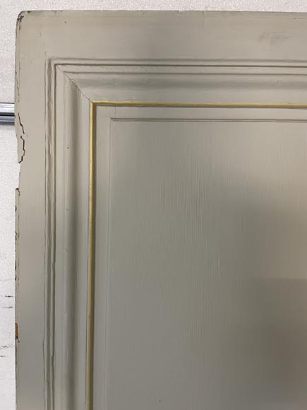 Lot de trois double portes en bois peint Lot de trois double portes en bois peint-2