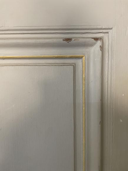 Lot de trois double portes en bois peint Lot de trois double portes en bois peint-5