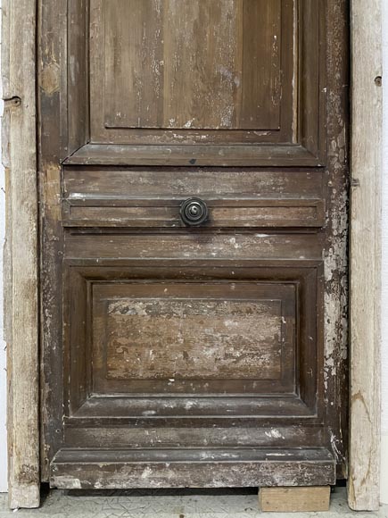 Porte ancienne en chêne avec encadrement Porte ancienne en chêne avec encadrement-2
