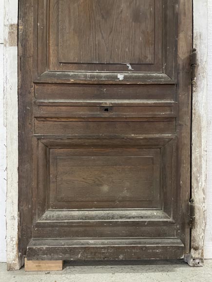 Porte ancienne en chêne avec encadrement Porte ancienne en chêne avec encadrement-8