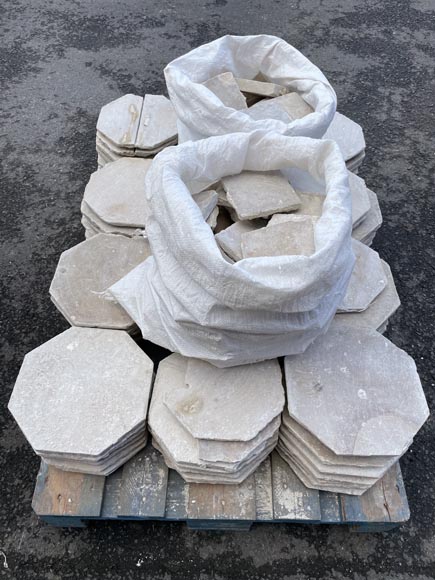 Environ 5 m² de sol à cabochons en pierre Environ 5 m² de sol à cabochons en pierre-4