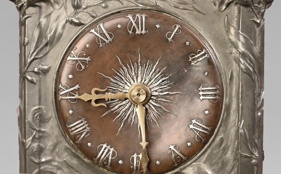 Jules BRATEAU, horloge à quatre faces sur un haut pied carré Jules BRATEAU, horloge à quatre faces sur un haut pied carré-6